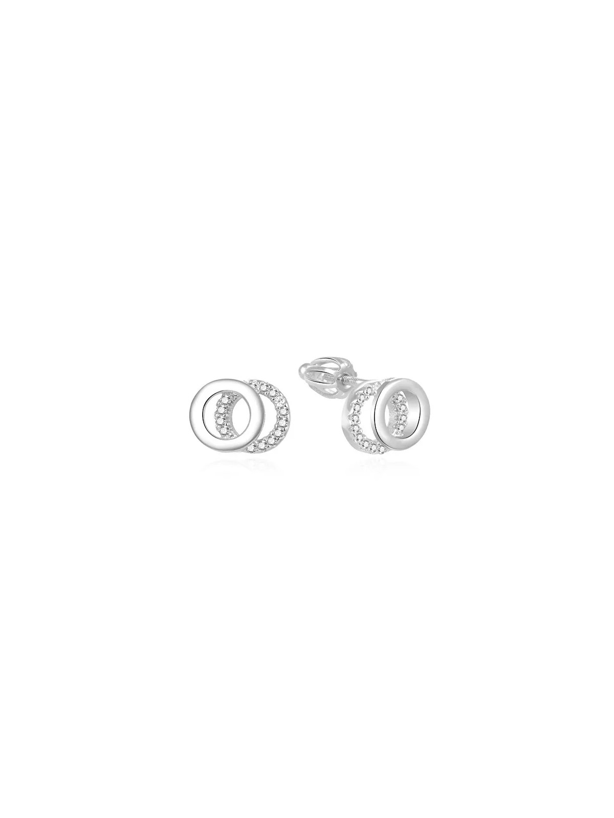 Beneto Orecchini in argento senza tempo con zirconi AGUP1550S donna