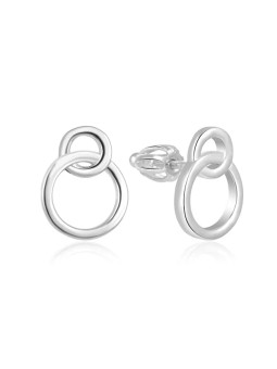 Beneto Orecchini minimalisti in argento AGUP1425S a vite donna