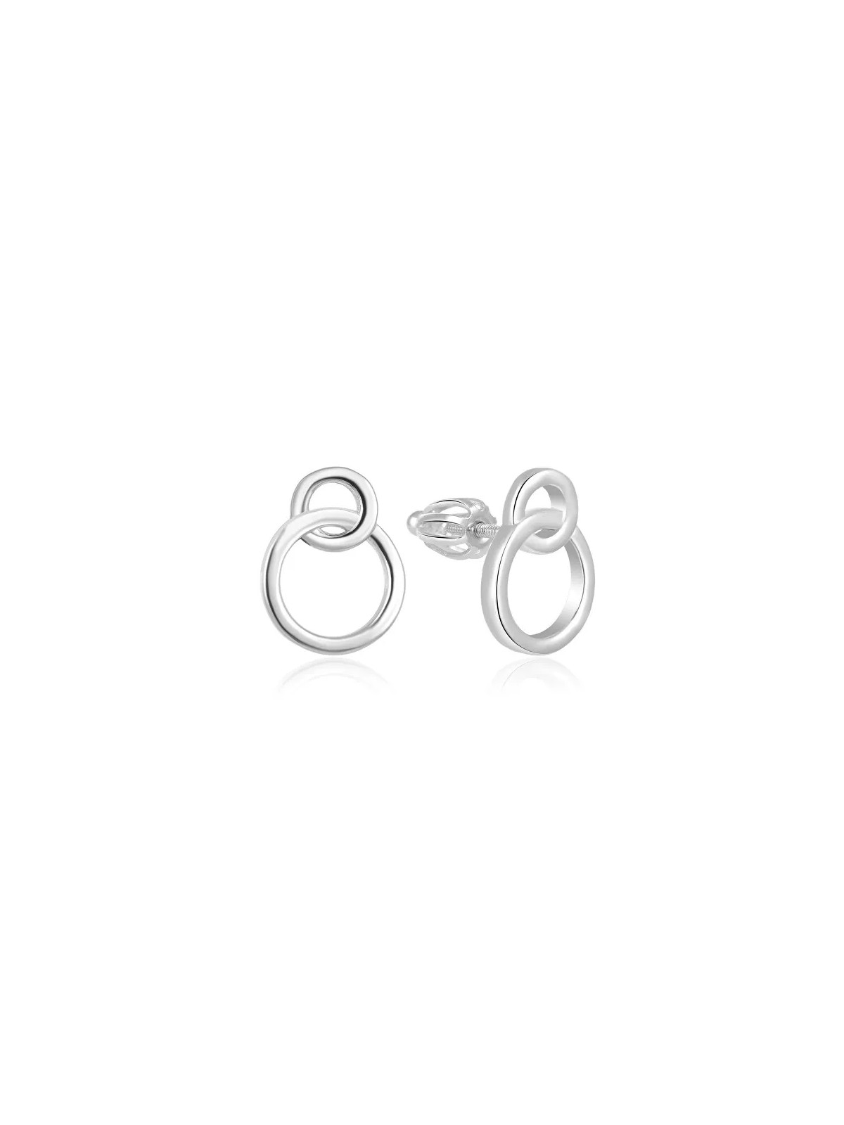 Beneto Orecchini minimalisti in argento AGUP1425S a vite donna