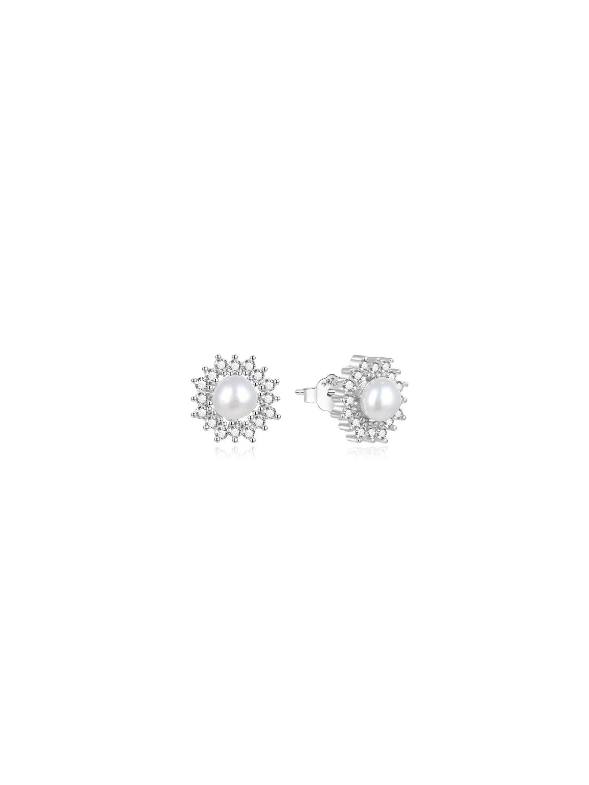 Beneto Orecchini in argento con perle e zirconi AGUP1323PL donna