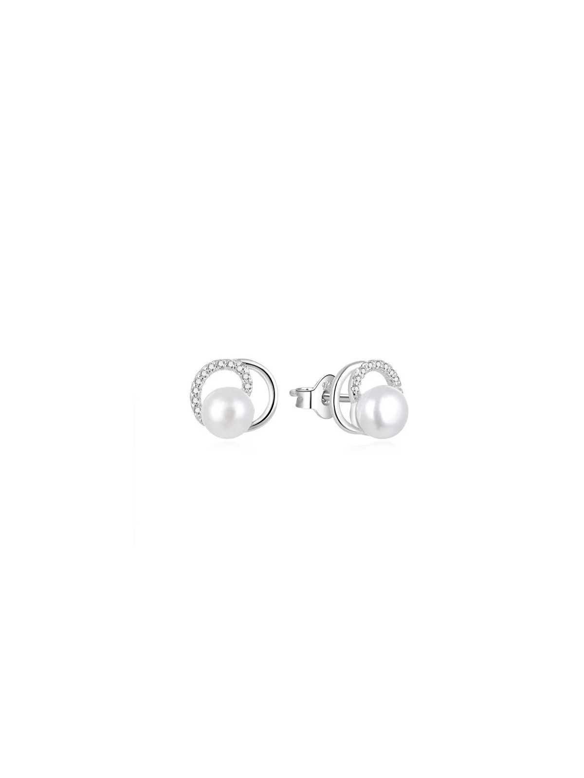 Beneto Eleganti orecchini di perle con zirconi AGUP1321PL donna