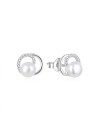 Beneto Eleganti orecchini di perle con zirconi AGUP1321PL donna