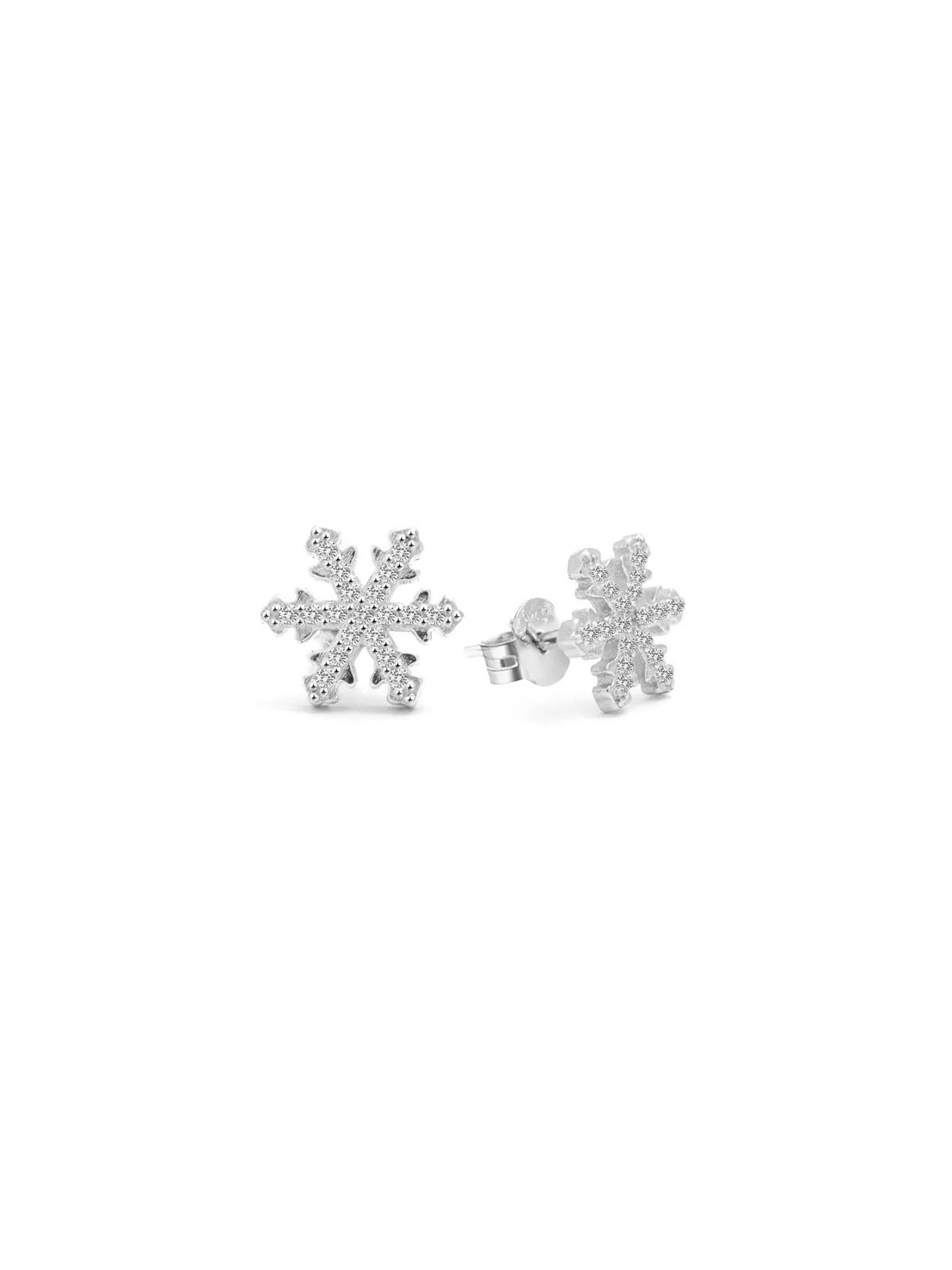 Beneto Orecchini in argento con fiocchi di neve AGUP1596 donna