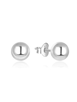 Beneto Orecchini moderni in argento a bottone AGUP215 - Diametro: 0.6 cm donna