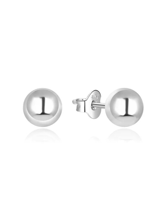 Beneto Orecchini moderni in argento a bottone AGUP215 - Diametro: 0.6 cm donna