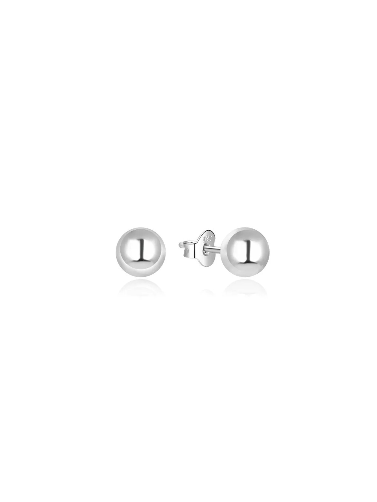 Beneto Orecchini moderni in argento a bottone AGUP215 - Diametro: 0.6 cm donna