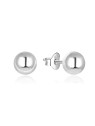 Beneto Orecchini moderni in argento a bottone AGUP215 - Diametro: 0.6 cm donna