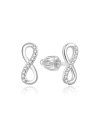 Beneto Orecchini in argento pregiato con zirconi Infinity AGUP2062S donna