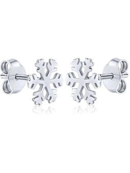 Silvego Orecchini in argento Fiocchi di neve ZTJE52502 donna