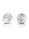 Modesi Orecchini a bottone in argento J234CZ-W donna