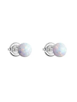 Evolution Group Orecchini in argento con opali sintetici bianchi 11246.1 donna