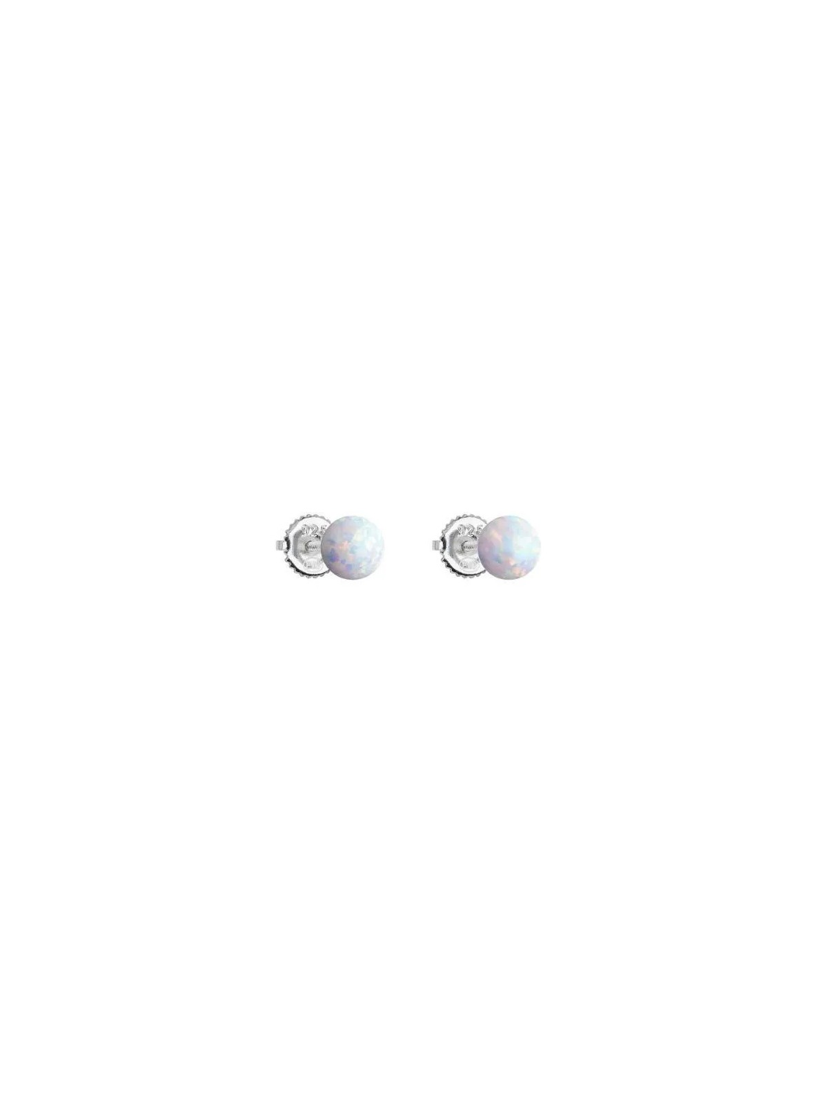 Evolution Group Orecchini in argento con opali sintetici bianchi 11246.1 donna