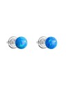 Evolution Group Orecchini in argento con opali sintetici blu 11246.3 blu donna