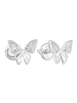Evolution Group Orecchini in argento con zirconi Farfalla 11311.1 donna