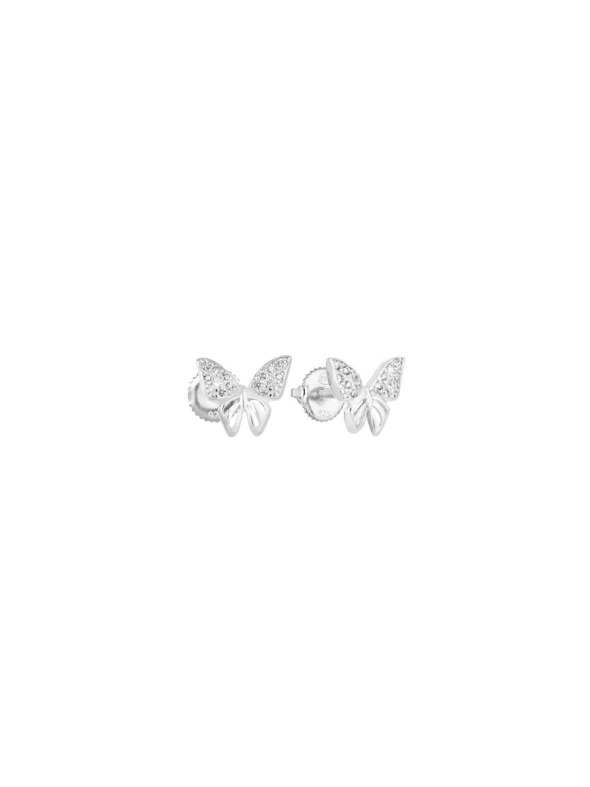 Evolution Group Orecchini in argento con zirconi Farfalla 11311.1 donna