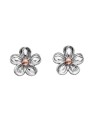 Hot Diamonds Orecchini a forma di fiore in argento con diamanti Non ti scordar di me DE618 donna