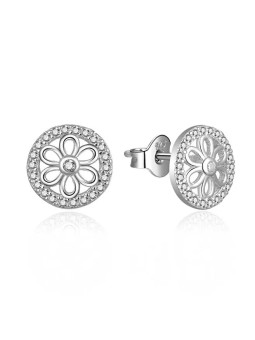 MOISS Anello in pietra naturale con zirconi Fiori E0003008 donna