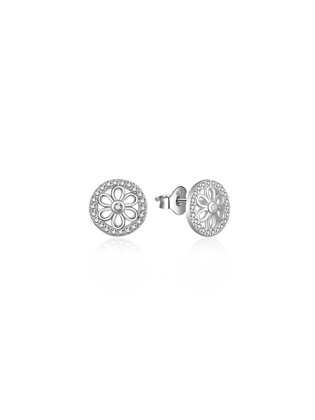 MOISS Anello in pietra naturale con zirconi Fiori E0003008 donna