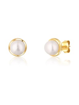 JwL Luxury Pearls Orecchini placcati oro con perla di fiume JL0735 donna