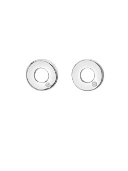 Hot Diamonds Orecchini minimalisti in argento con diamanti Diamond Amulets DE709 donna