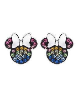 Disney Orecchini a bottone in argento giocosi Minnie Mouse E903207SRML donna