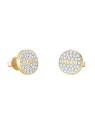 Guess Orecchini a bottone glitterati placcati oro JUBE02155JWYGT/U donna