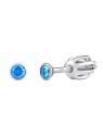 Silvego Orecchini a bottone in argento con Swarovski Zirconia 2.5 mm SILVEGOB706025LB donna