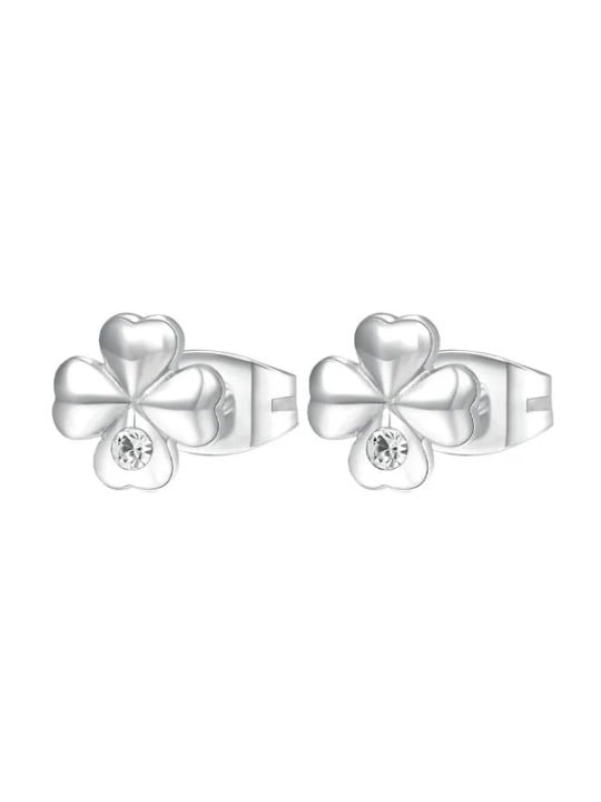 Brosway Delicati orecchini in acciaio Chakra a quattro foglie BHKE042 donna