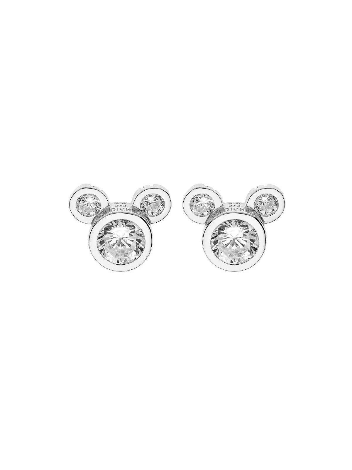 Disney Orecchini a bottone Topolino in argento scintillante E902861RZWL donna