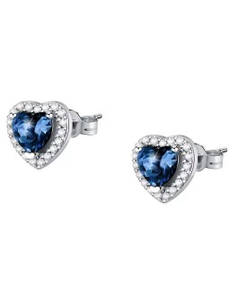 Morellato Orecchini a bottone in argento Cuore Tesori SAVB08 donna