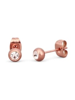 Vuch Colore orecchini in bronzo con cristallo Gem Rose Gold donna