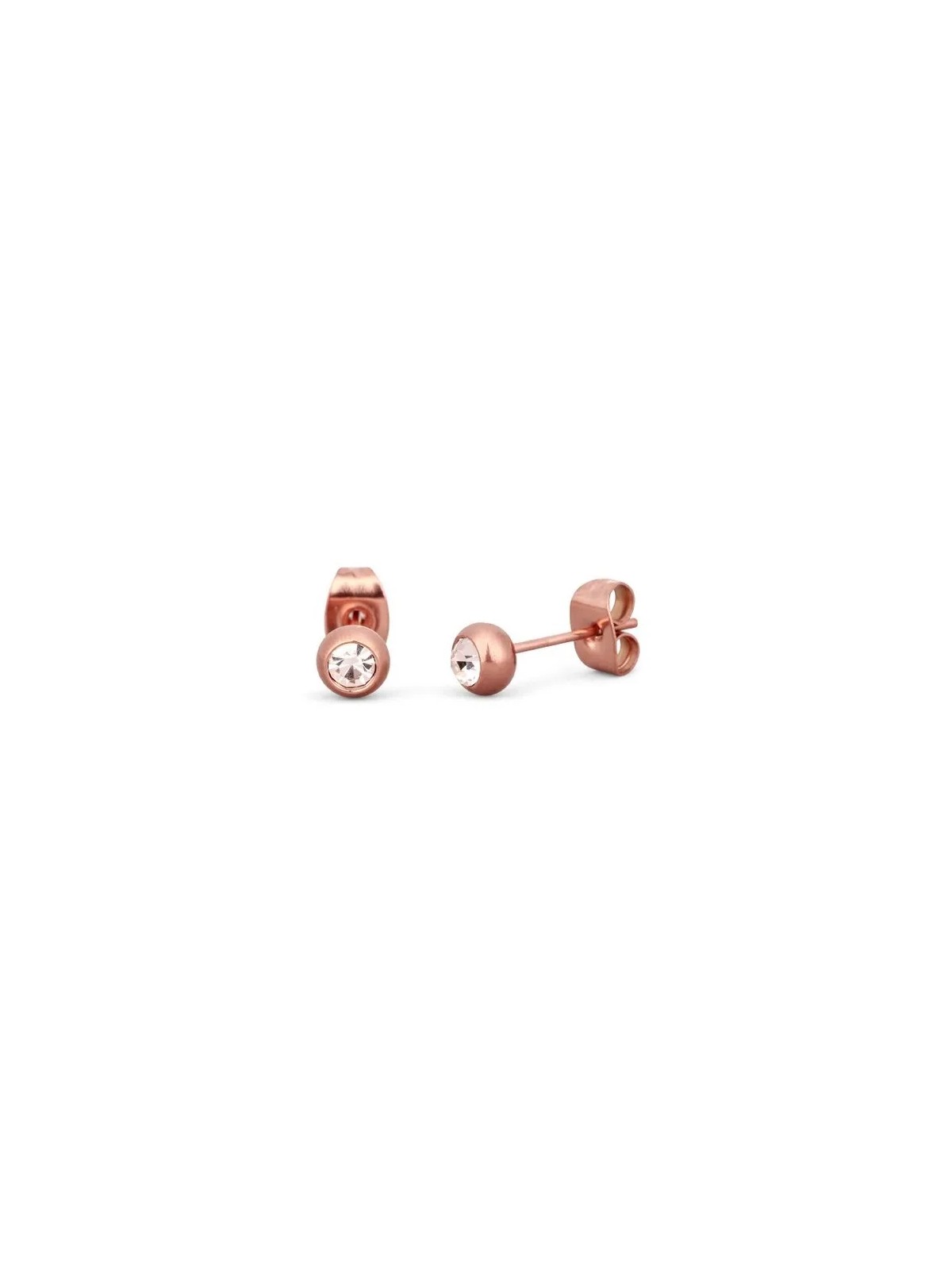 Vuch Colore orecchini in bronzo con cristallo Gem Rose Gold donna