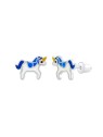 Silvego Orecchini in argento Baggio unicorni DCC0362E donna