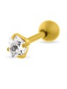 Troli Piercing affascinante in titanio placcato oro VSE6015G-PET donna