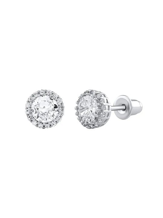Silvego Orecchini in argento Aga con zirconi Clear Brilliance DCC2056235EW donna