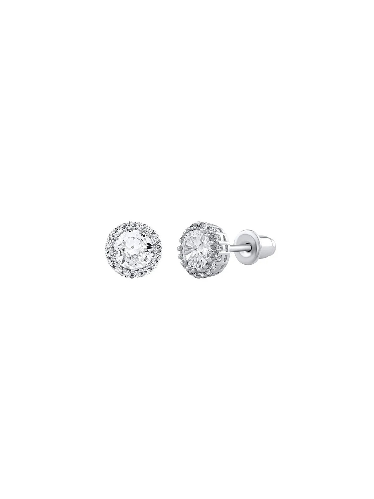 Silvego Orecchini in argento Aga con zirconi Clear Brilliance DCC2056235EW donna