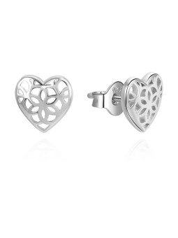 Orecchini a cuore Beneto Silver AGUP3348 donna