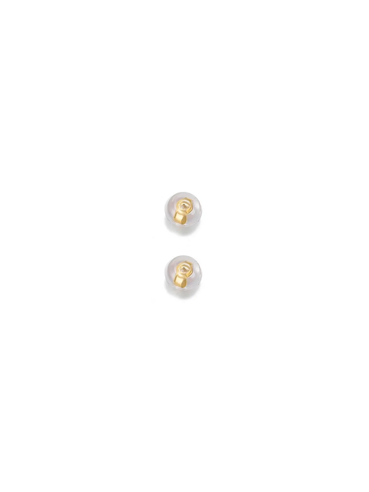 Troli Chiusura per orecchini - 2 paia Silicone Oro donna