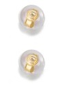 Troli Chiusura per orecchini - 2 paia Silicone Oro donna