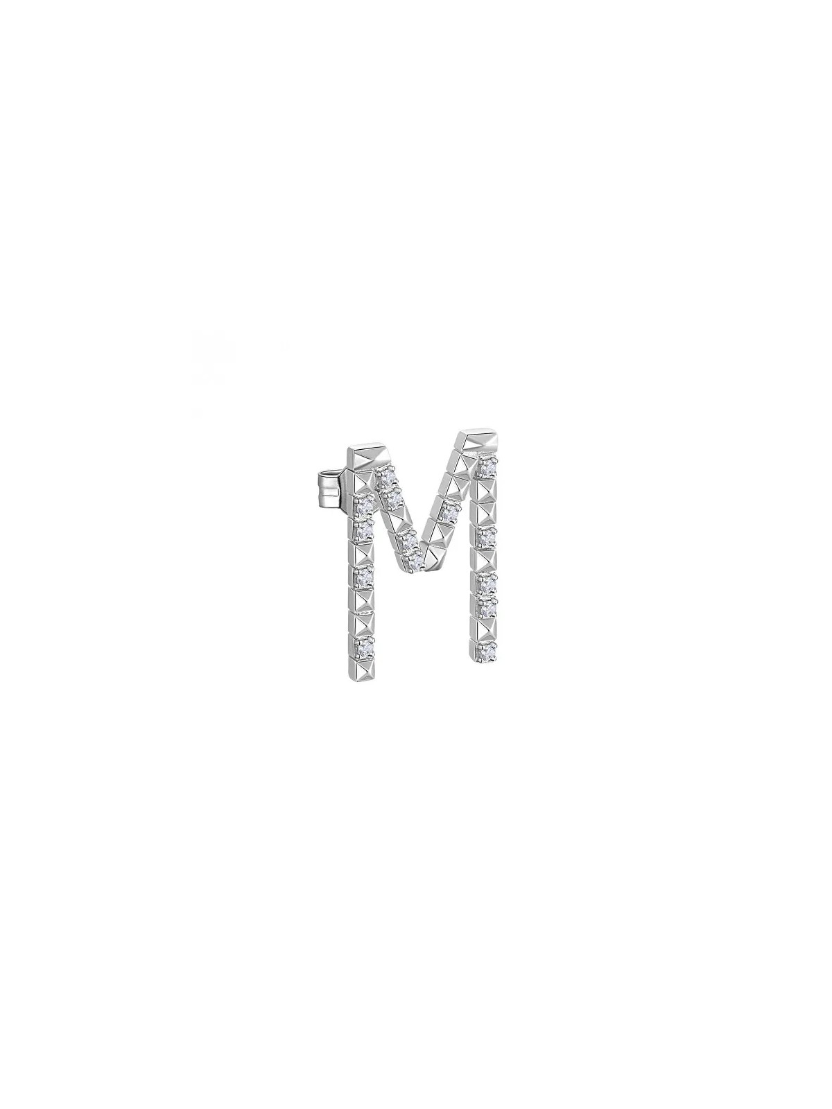 Rosato Orecchino singolo in argento con zirconi cubici M Cubica RZCU39 donna