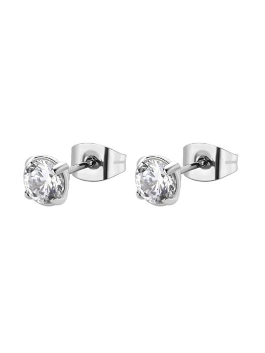 Orecchini Brosway in acciaio lucido con zirconi Desideri BEIE005 donna