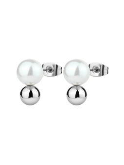 Brosway Orecchini in acciaio decorati con perle Perfect BPC22 donna