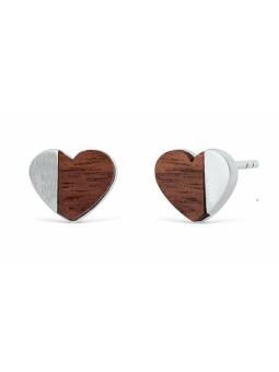 CRYSTalp Eleganti orecchini in acciaio Cuori 40450.W1.E donna