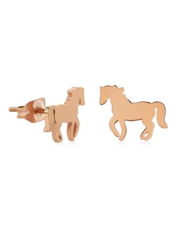 Troli Orecchini in bronzo decenti Cavallo donna