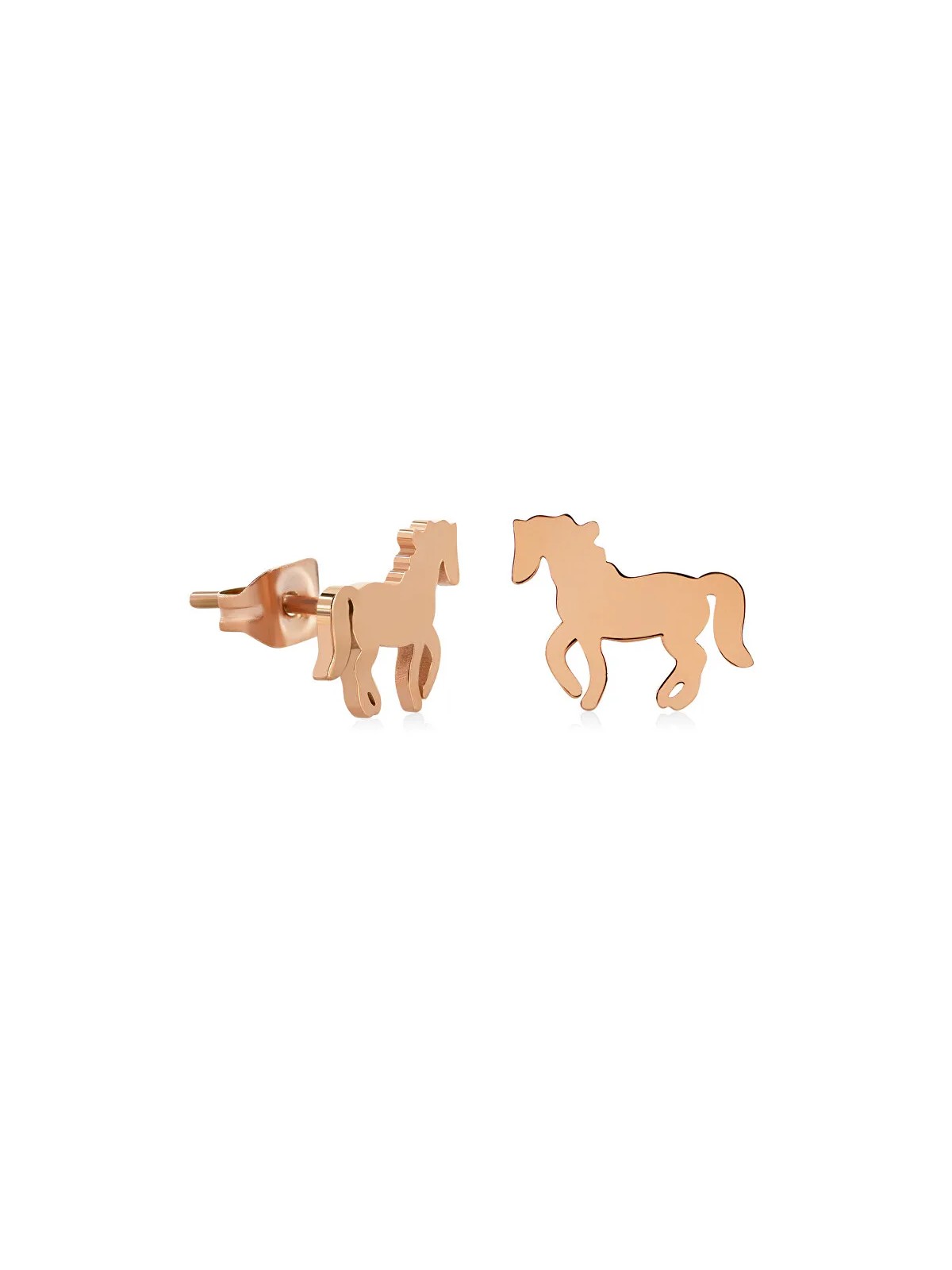 Troli Orecchini in bronzo decenti Cavallo donna