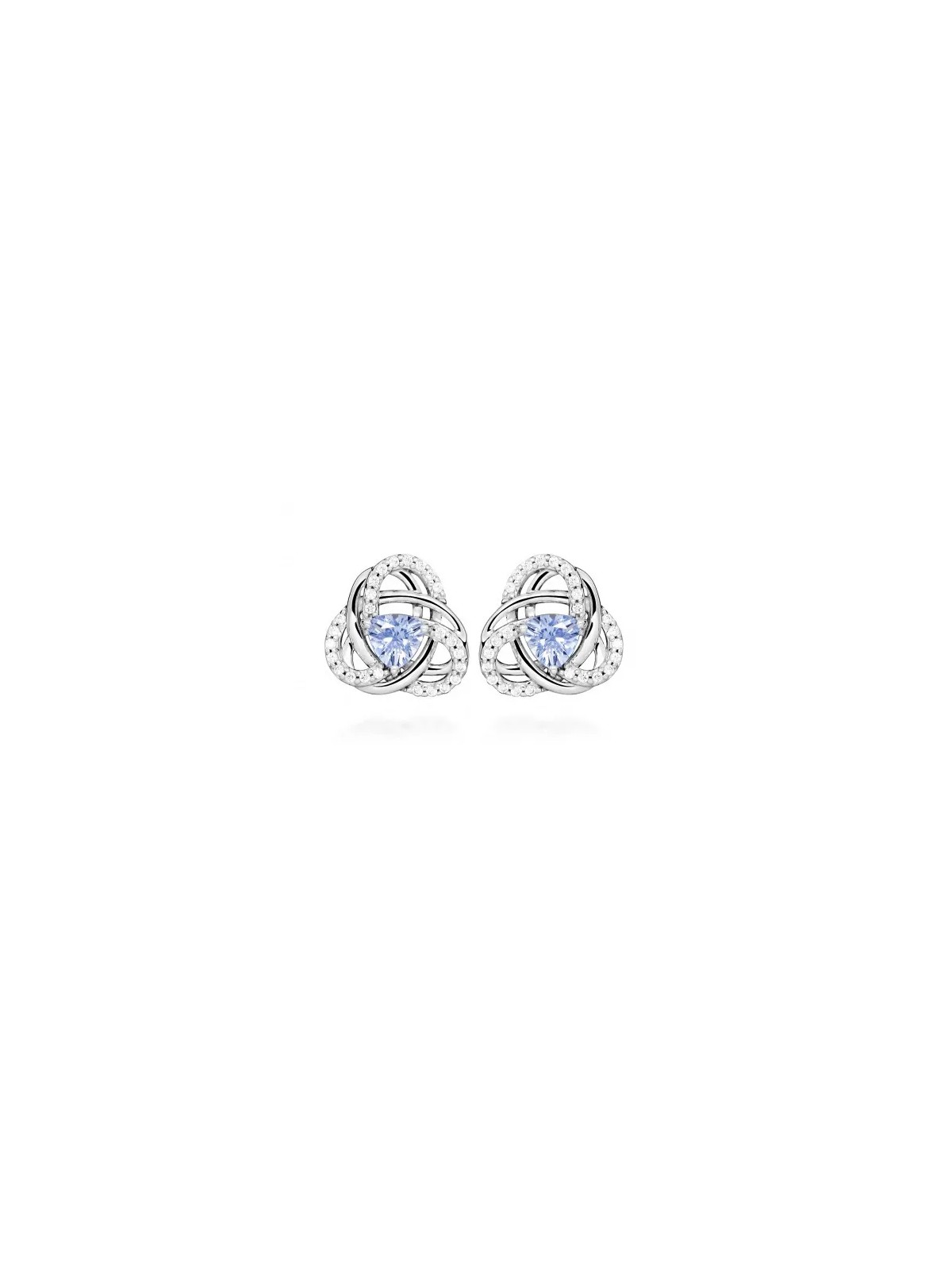 Gatto in argento Orecchini in argento con zirconi cubici SC526 donna