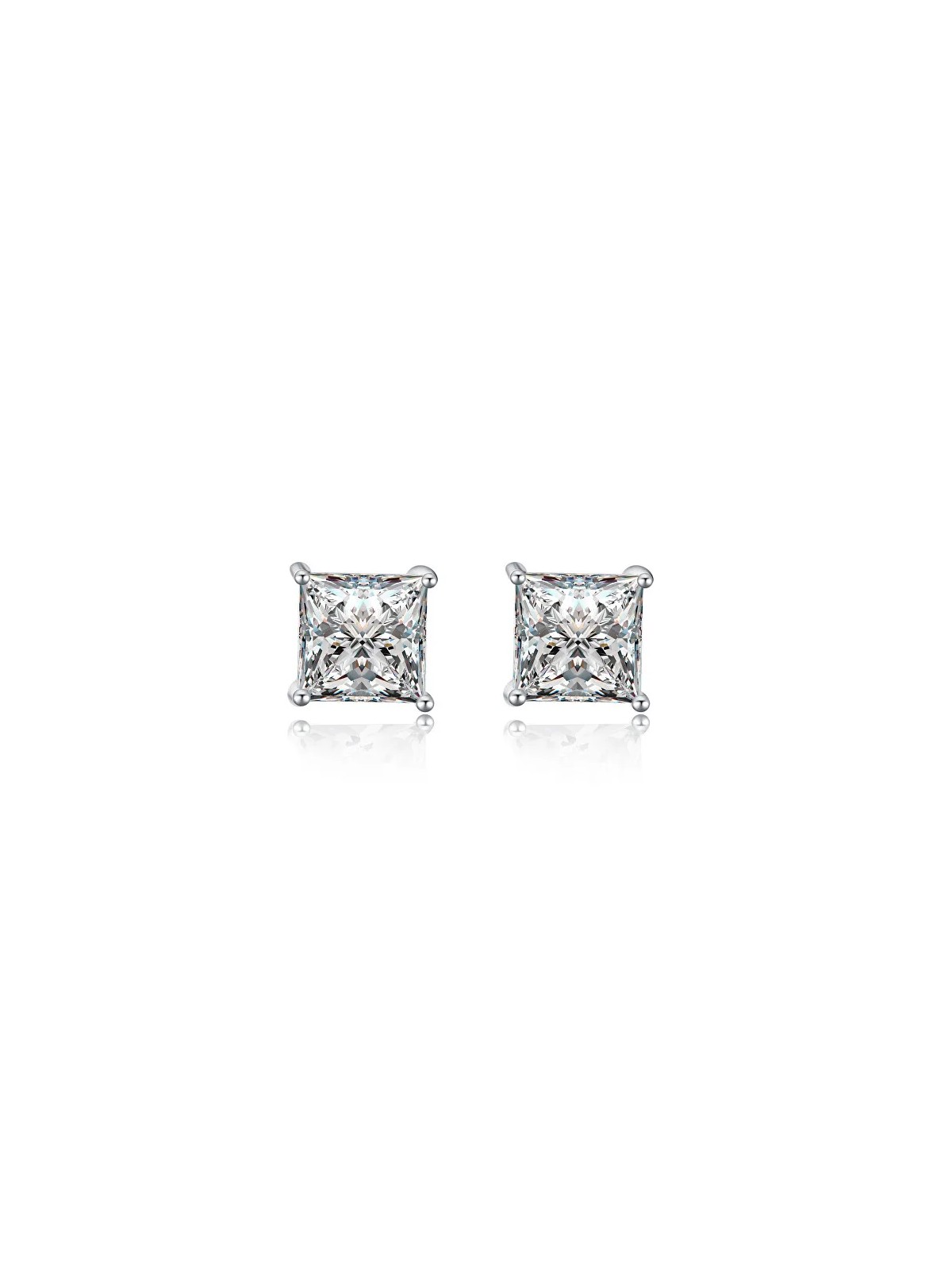 MOISS Eleganti orecchini a lobo con zirconi E00014 - Dimensioni: 0.7 x 0.7 cm donna