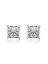 MOISS Eleganti orecchini a lobo con zirconi E00014 - Dimensioni: 0.7 x 0.7 cm donna