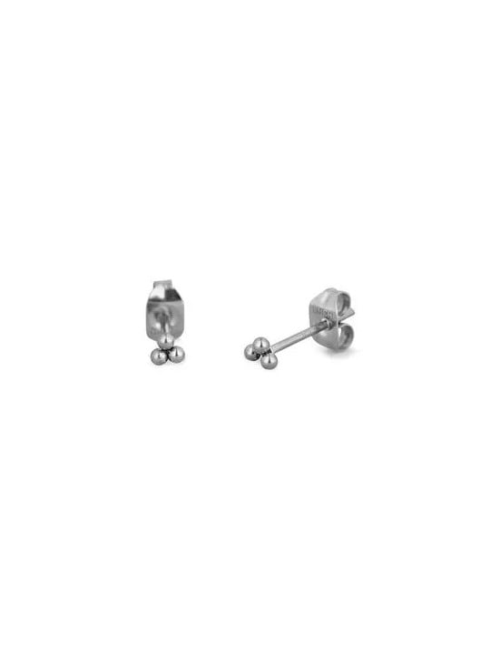 Orecchini Vuch Minimalist in acciaio Irakli Silver donna