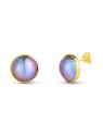 JwL Luxury Pearls Orecchini di lusso in vera perla placcata oro Mabe JL0831 donna